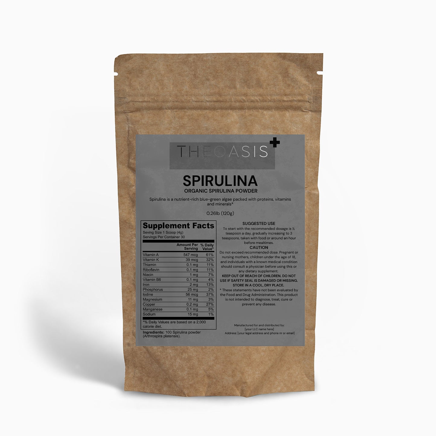 Organic Spirulina Powder